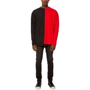 Jaywalker Mens Asymmetrical Spliced Sweatshirt, Multicoloured, NWT
